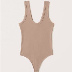 Abercrombie Rib Fabric Scoopneck Bodysuit